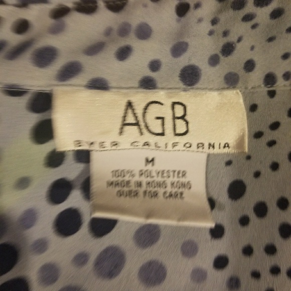 Blue on blue Polka Dot Blouse - Picture 2 of 4